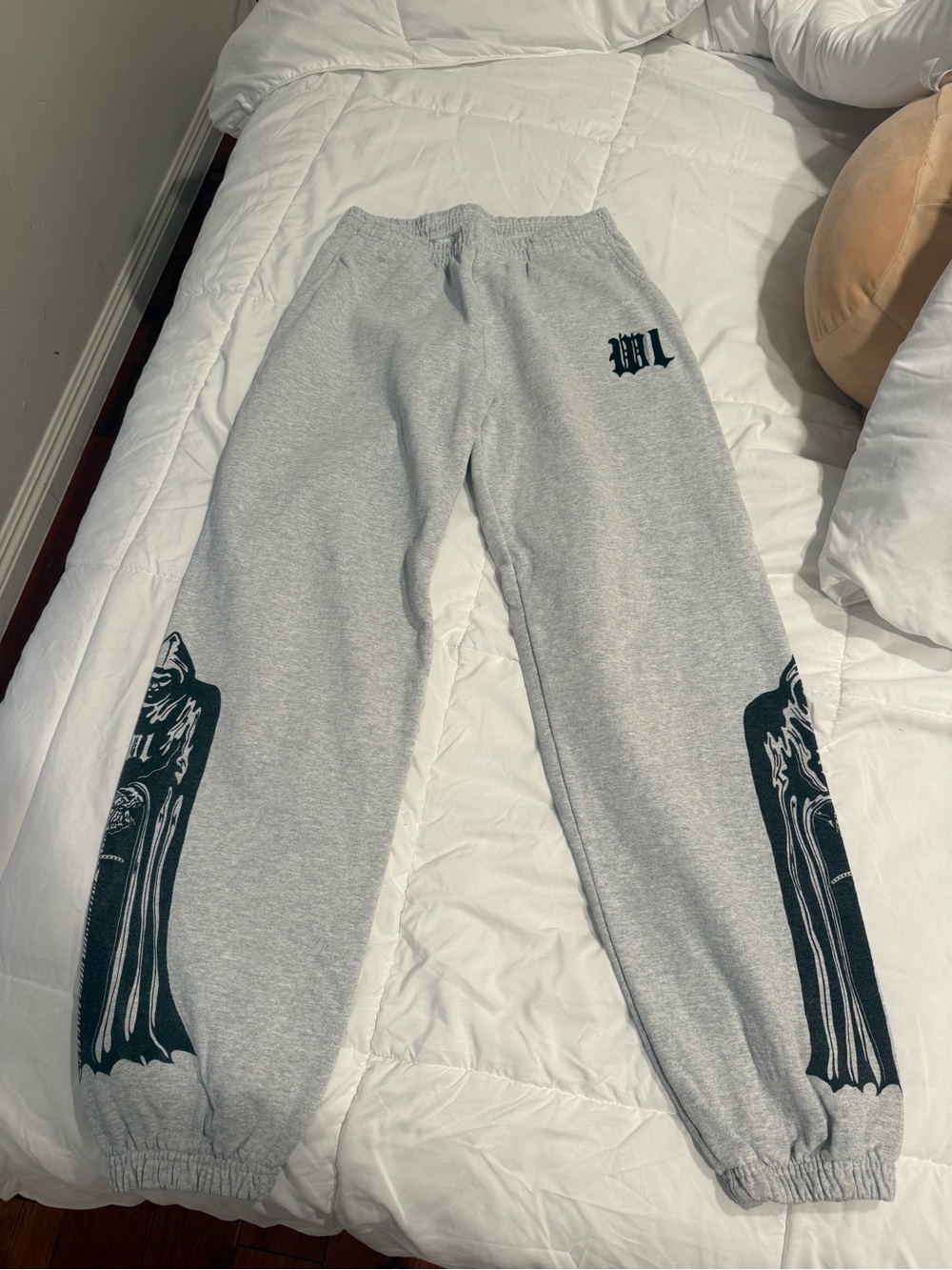 WARREN LOTAS Grey Graphic Sweatpants